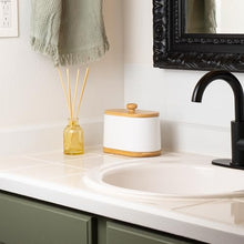 Load image into Gallery viewer, DAILY RITMO® Large White Cotton Swab & Ball Holder