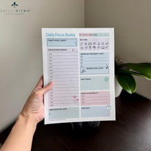 Load image into Gallery viewer, DAILY RITMO® Large ADHD To Do List Notepad for Women Daily Focus Buddy | 8.5x11" 50 Sheet US Letter Size | Made in USA (Copy)