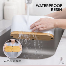 Load image into Gallery viewer, DAILY RITMO® Countertop Silverware Holder | Resin with Bamboo Base