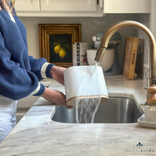 Load image into Gallery viewer, DAILY RITMO® Large Oval Utensil Holder with Bamboo Base and Divider