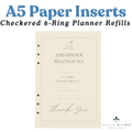 DAILY RITMO® A5 6-Ring Planner Refill Paper