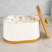 Load image into Gallery viewer, DAILY RITMO® Large White Cotton Swab &amp; Ball Holder
