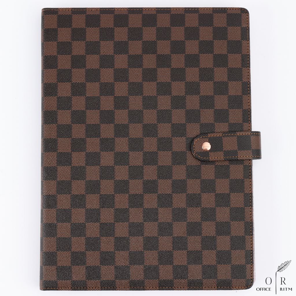 DAILY RITMO® Checkered A4 Portfolio with Legal Notepad