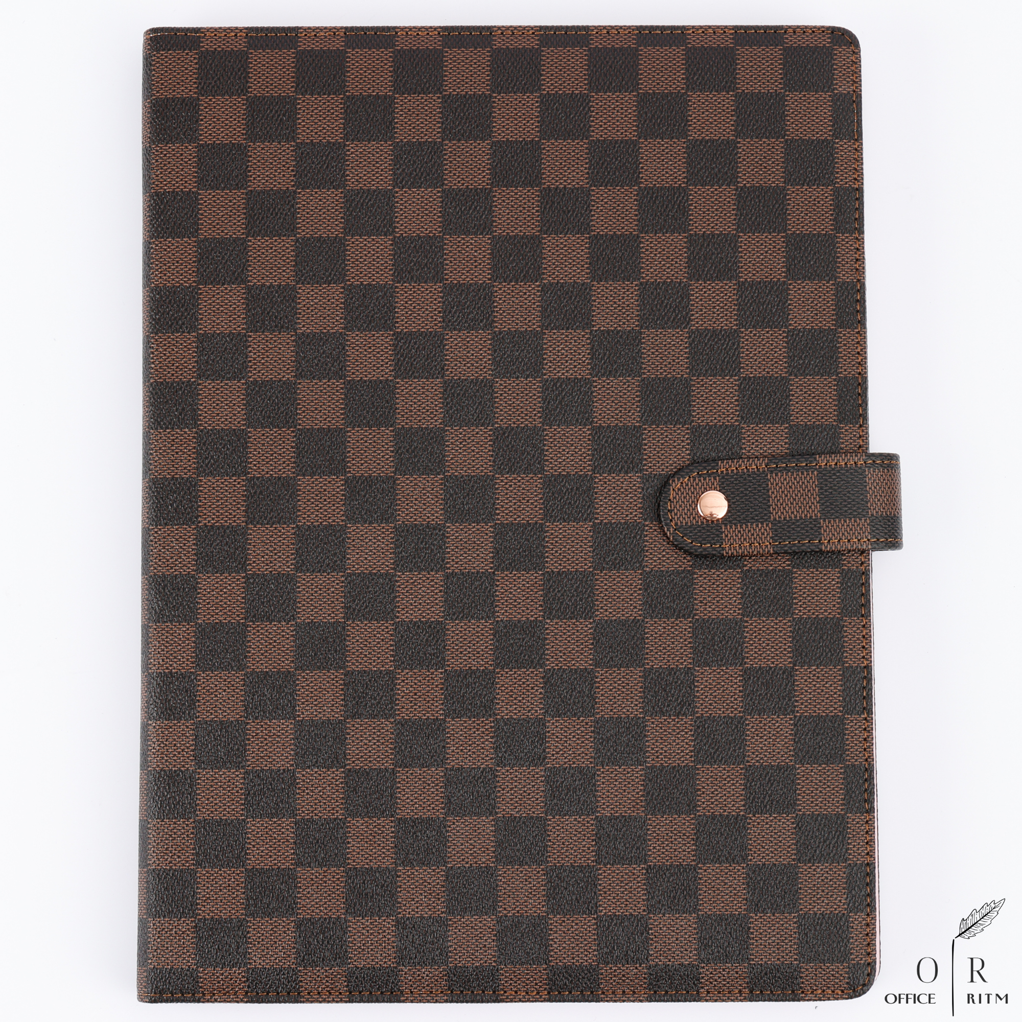 DAILY RITMO® Checkered A4 Portfolio with Legal Notepad