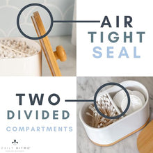 Load image into Gallery viewer, DAILY RITMO® Large White Cotton Swab &amp; Ball Holder
