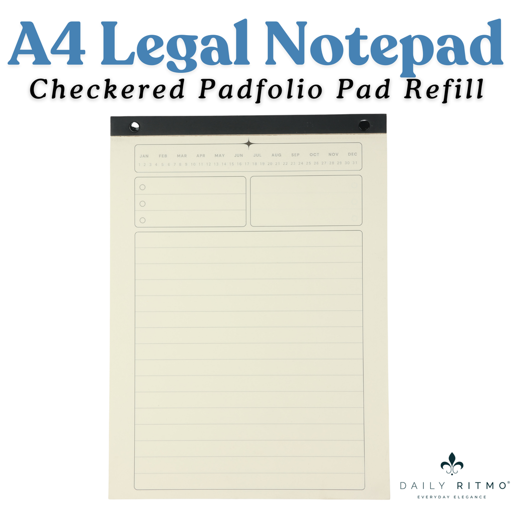 DAILY RITMO® A4 Notepad Paper Refill for Padfolio