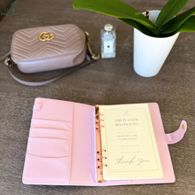 Load image into Gallery viewer, OFFICE RITM™ PU Checkered Leather A5 Six Ring Binder Planner Cover with 160 Pages of Daily To Do List
