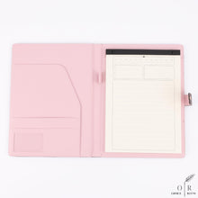Load image into Gallery viewer, OFFICE RITM™ Checkered PU Leather Business A4 Portfolio Binder Legal Notepad Holder
