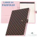 DAILY RITMO® Checkered A4 Portfolio with Legal Notepad