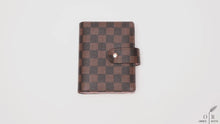 Load and play video in Gallery viewer, OFFICE RITM™ Checkered Pocket A7 Budget Mini Binder Wallet Planner Notebook with Money Stuffing Zip Envelopes
