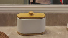 Load and play video in Gallery viewer, DAILY RITMO® Large White Cotton Swab &amp; Ball Holder
