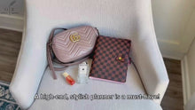 Load and play video in Gallery viewer, OFFICE RITM™ PU Checkered Leather A5 Six Ring Binder Planner Cover with 160 Pages of Daily To Do List
