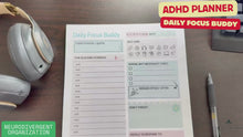 Load and play video in Gallery viewer, DAILY RITMO® Large ADHD To Do List Notepad for Women Daily Focus Buddy | 8.5x11&quot; 50 Sheet US Letter Size | Made in USA (Copy)
