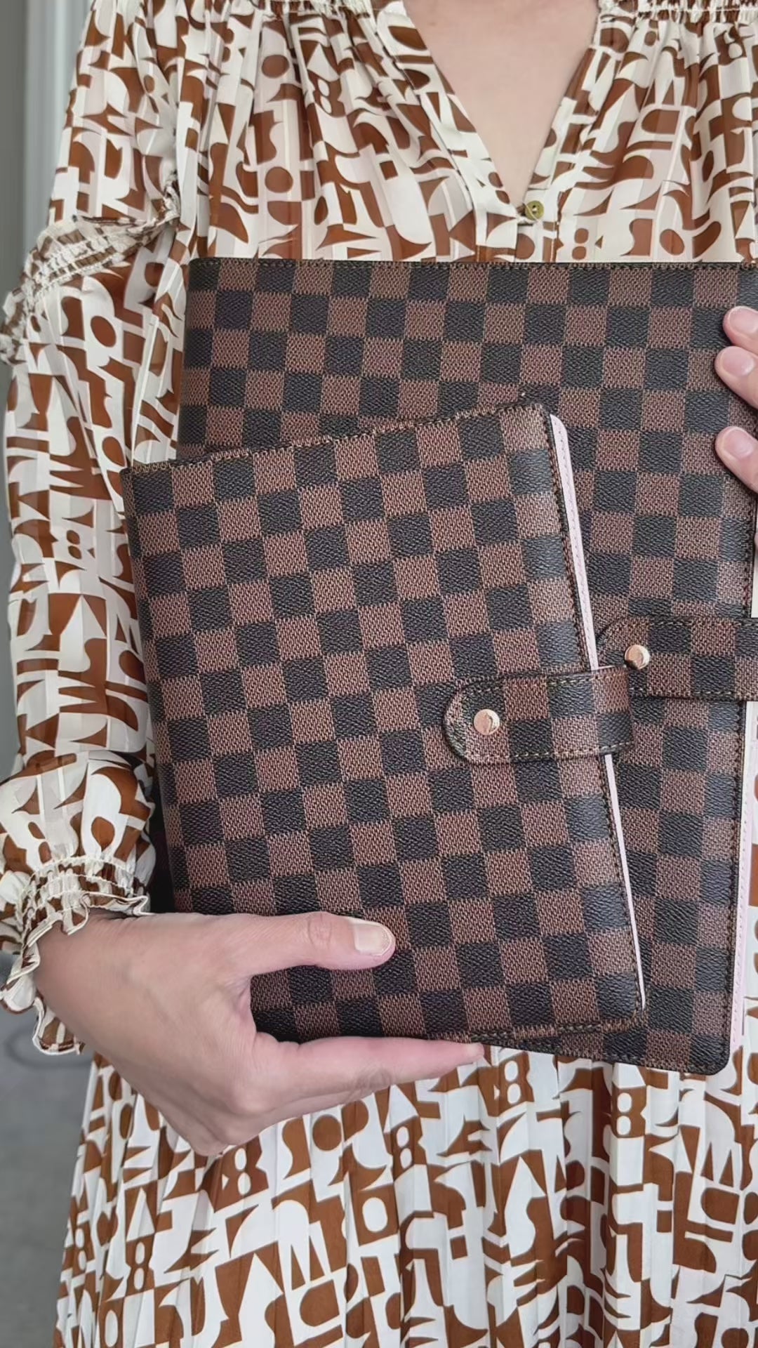 DAILY RITMO® "ORGANIZE" Bundle - Checkered A5 Planner & 3-Ring US Letter Binder Combo
