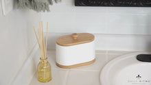 Load and play video in Gallery viewer, DAILY RITMO® Large White Cotton Swab &amp; Ball Holder
