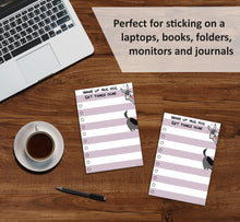 Load image into Gallery viewer, Funny Dog Small to Do List Sticky Notes: Wake Up Hug Dog Get Things Done, 50 Pages 4x6&quot;
