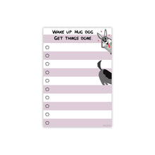 Load image into Gallery viewer, Funny Dog Small to Do List Sticky Notes: Wake Up Hug Dog Get Things Done, 50 Pages 4x6&quot;

