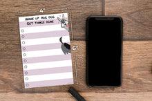 Load image into Gallery viewer, Funny Dog Small to Do List Sticky Notes: Wake Up Hug Dog Get Things Done, 50 Pages 4x6&quot;
