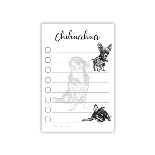 Chihuahua Sticky Notepad to Do List | Chihuahua Dog Lover Gifts for Women | Office School Supply Sticky Notes 4