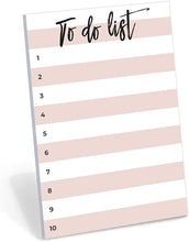 Load image into Gallery viewer, Small to-Do Sticky Notes, Peach Color Lined Paintbrush Font Title to-Do List Notepad, 50 Pages, 4x6&quot;
