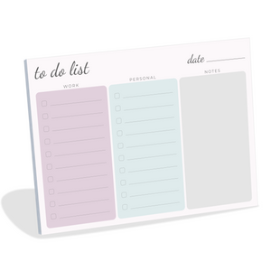 Daily Planner Notepad: Work Home to-Do List Large Sticky Notes, 8x6"