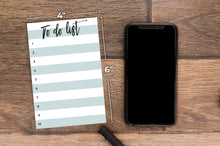 Load image into Gallery viewer, Small to-Do Sticky Notes, Turquoise Color Lined Paintbrush Font Title to-Do List Notepad, 50 Pages, 4x6&quot;
