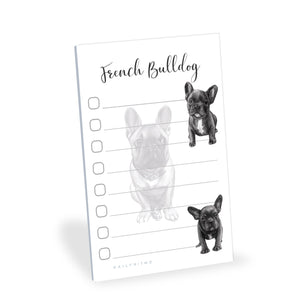 French Bulldog Puppies Sticky to Do List Notepad Stationary School Office Supplies for Frenchie Mom French Bulldog Gifts for Frenchie Lovers 4