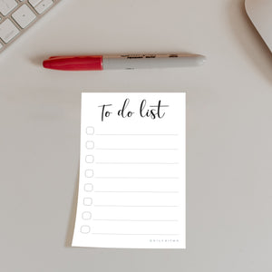 Daily Checklist Notepad - Things to Do Sticky Notes | Made in USA, 2-Pack, 50 Pages, 4x6"