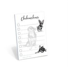 Load image into Gallery viewer, Chihuahua Sticky Notepad to Do List | Chihuahua Dog Lover Gifts for Women | Office School Supply Sticky Notes 4&quot;x6&quot; 50 Pages
